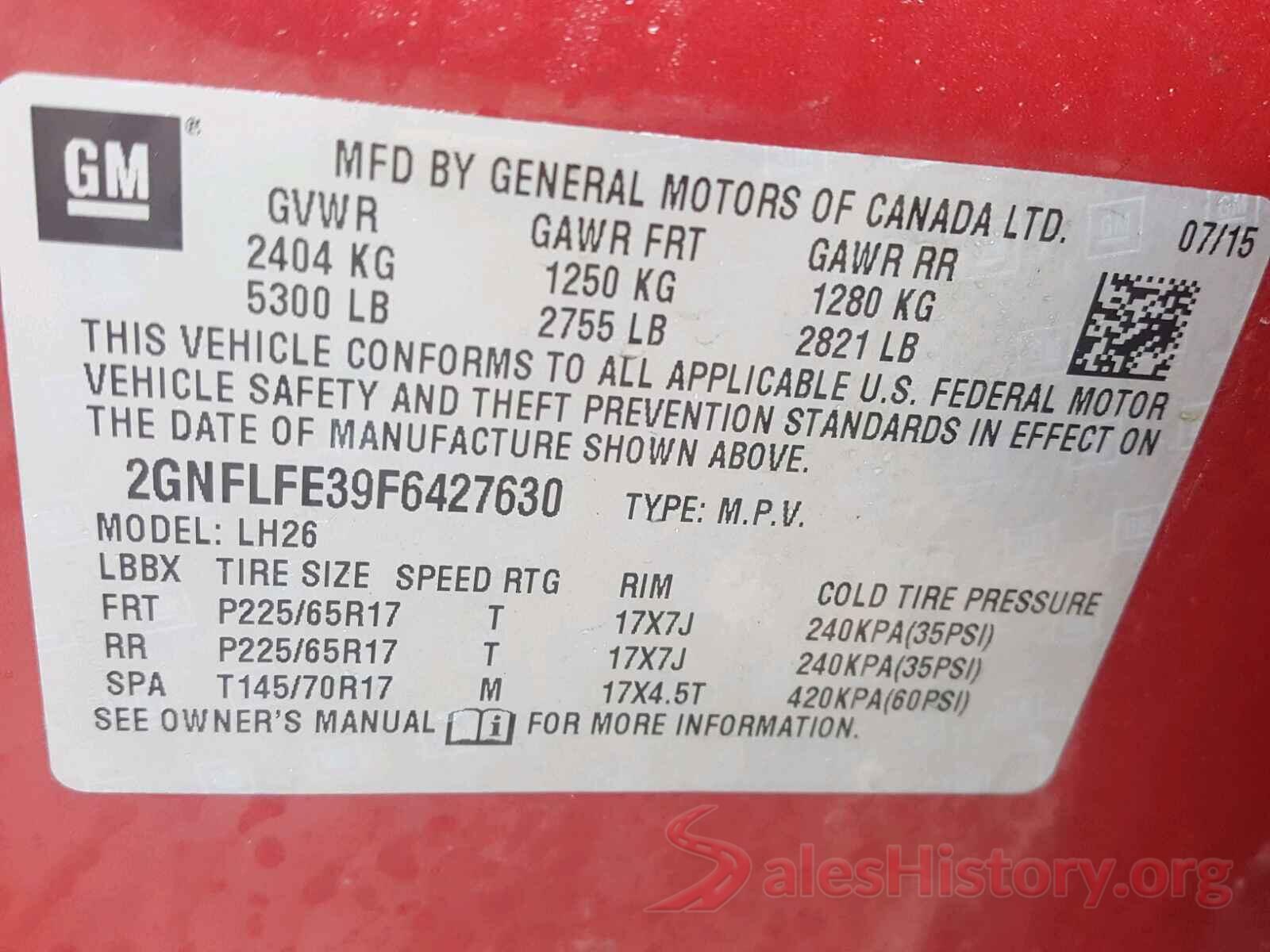 1FA6P8TH5J5102832 2015 CHEVROLET EQUINOX