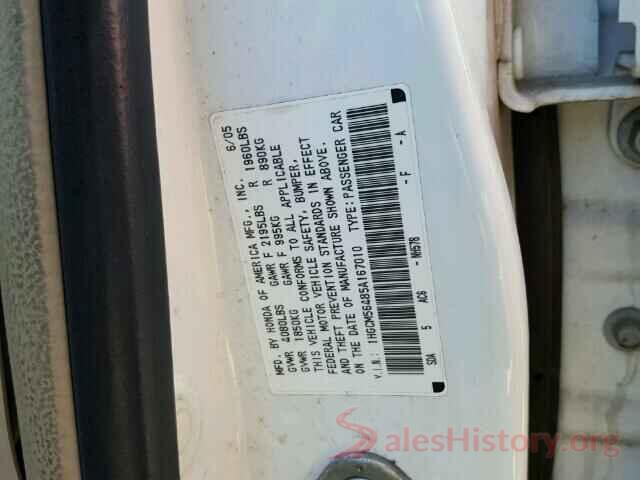 JM1BN1W30H1103992 2005 HONDA ACCORD