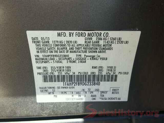 WDDZF4JB5JA472435 2013 FORD TAURUS