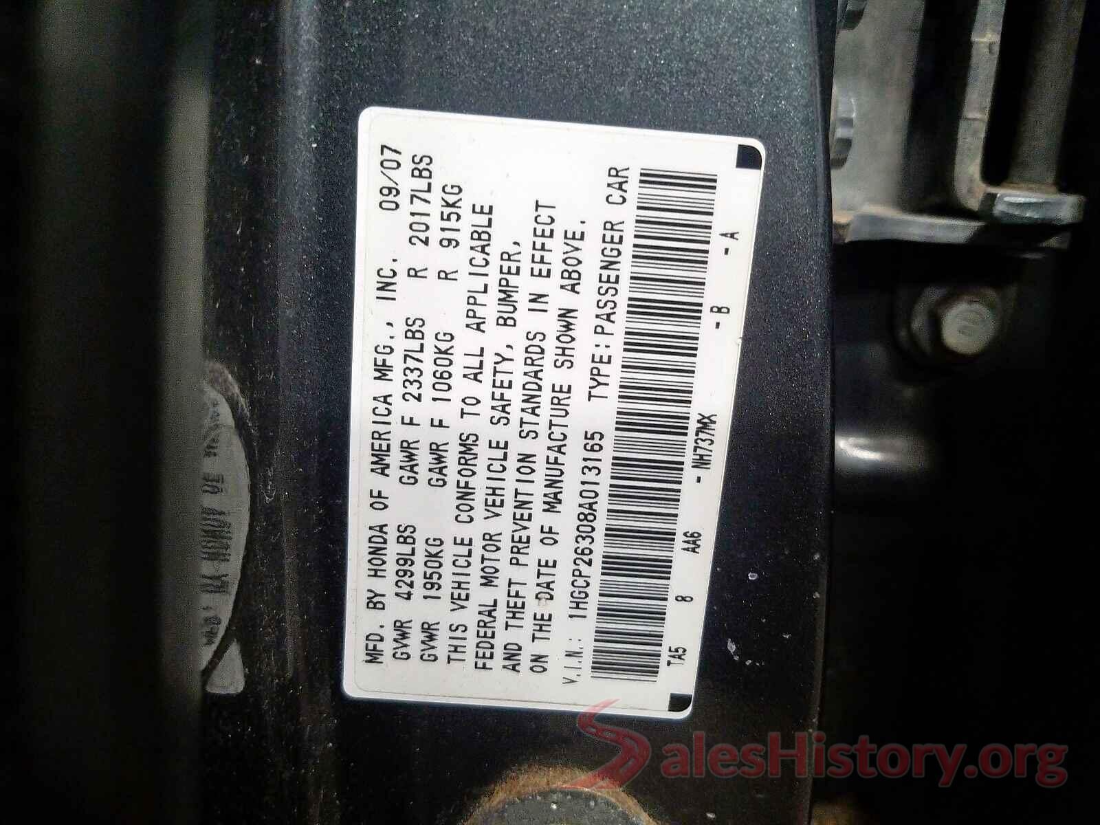 1N6AD0ER4GN742248 2008 HONDA ACCORD