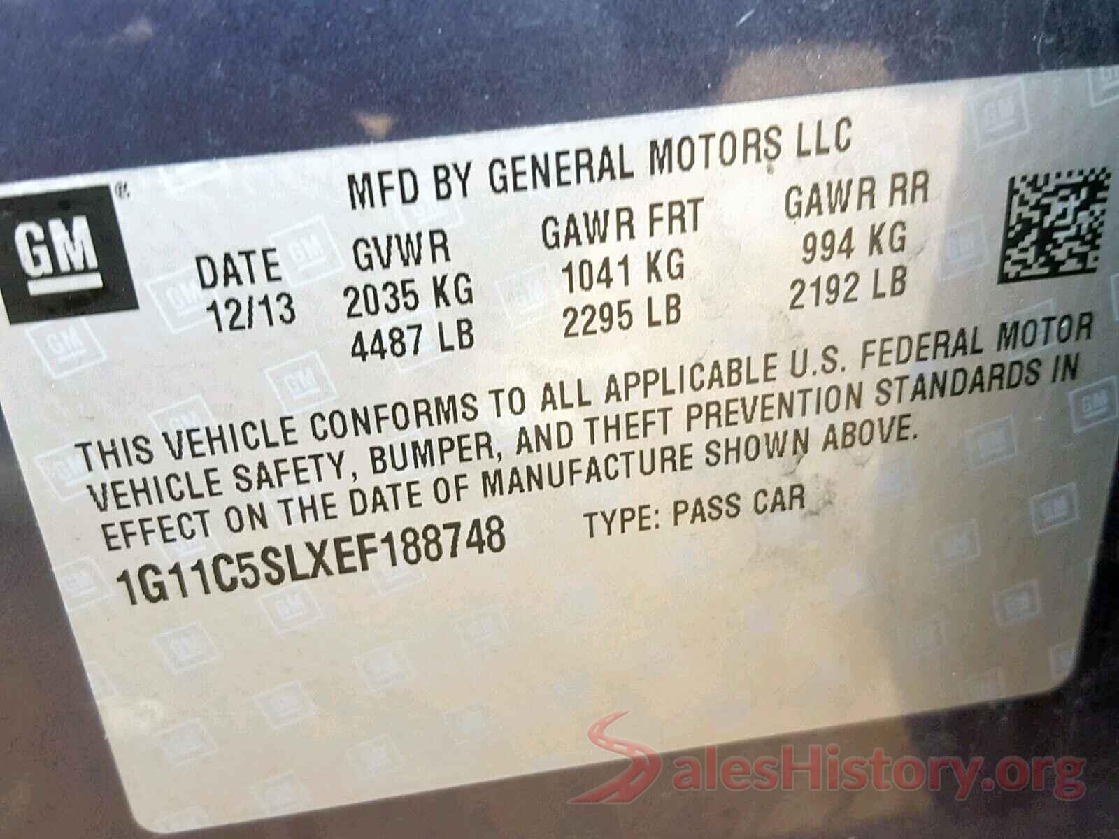 KM8J3CA40GU076167 2014 CHEVROLET MALIBU