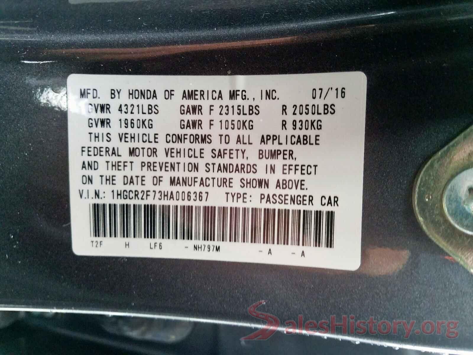 3N1AB7AP0KY205784 2017 HONDA ACCORD