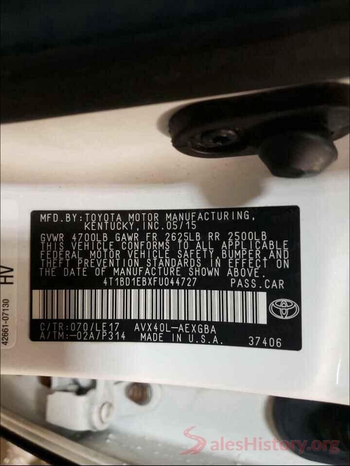 4T1BF1FK6GU248564 2015 TOYOTA AVALON