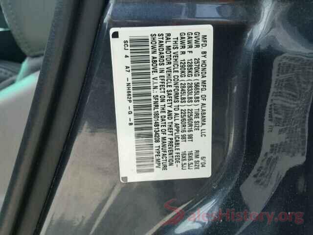 5YFBURHE3HP575745 2004 HONDA ODYSSEY