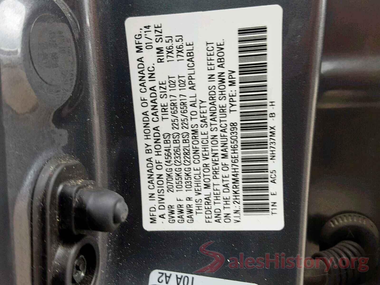 4T1B11HK4KU852246 2014 HONDA CR-V EXL