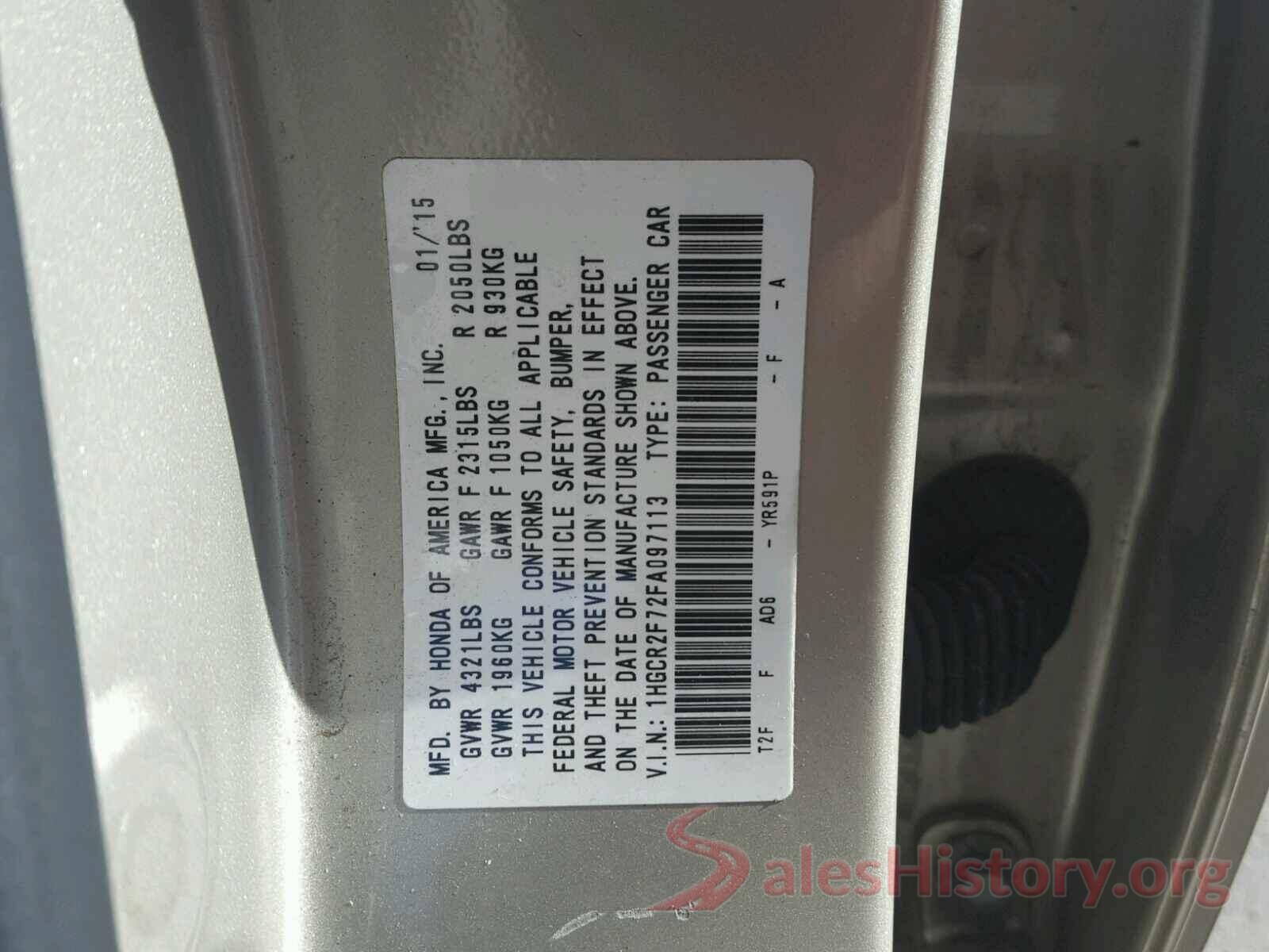 1HGCR2F52GA112919 2015 HONDA ACCORD