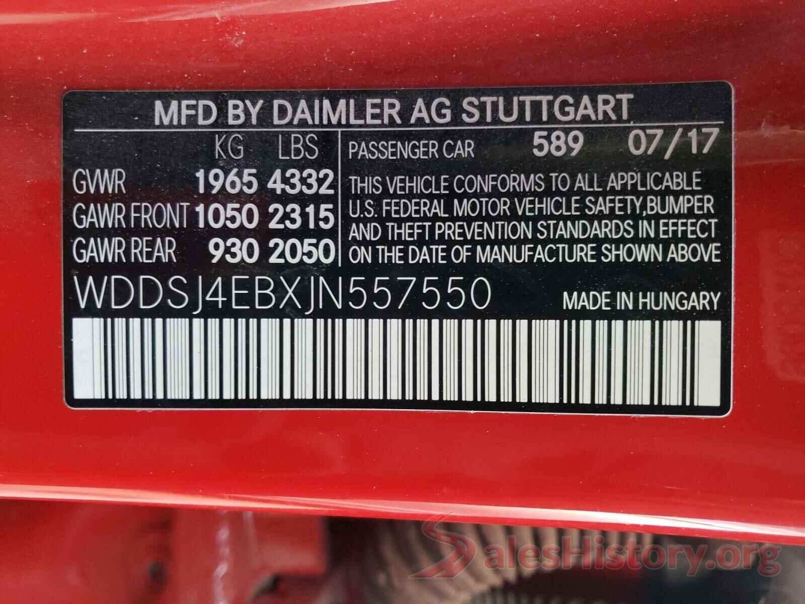 WDDSJ4EBXJN557550 2018 MERCEDES-BENZ C CLASS