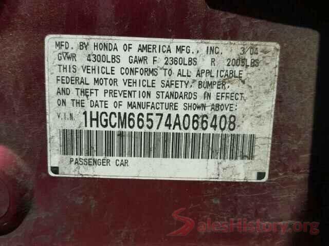 1C4PJMDS5GW373251 2004 HONDA ACCORD