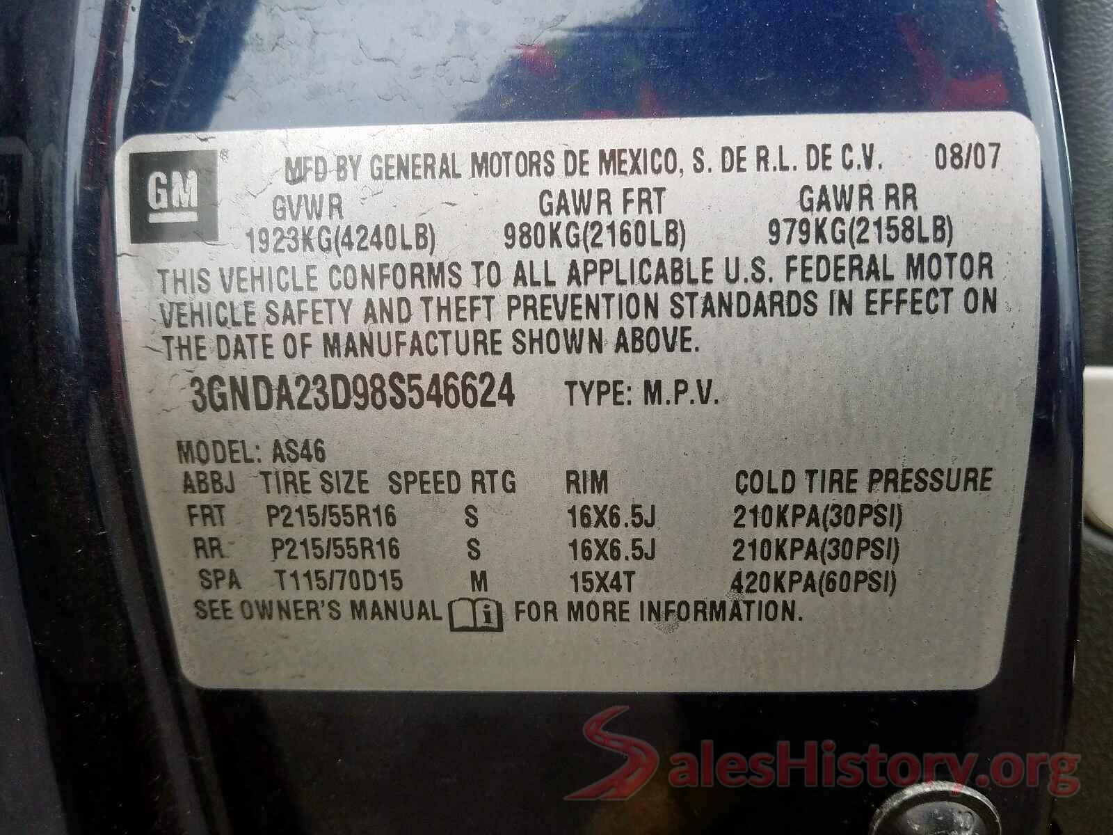 3N1AB7AP6KY218278 2008 CHEVROLET HHR