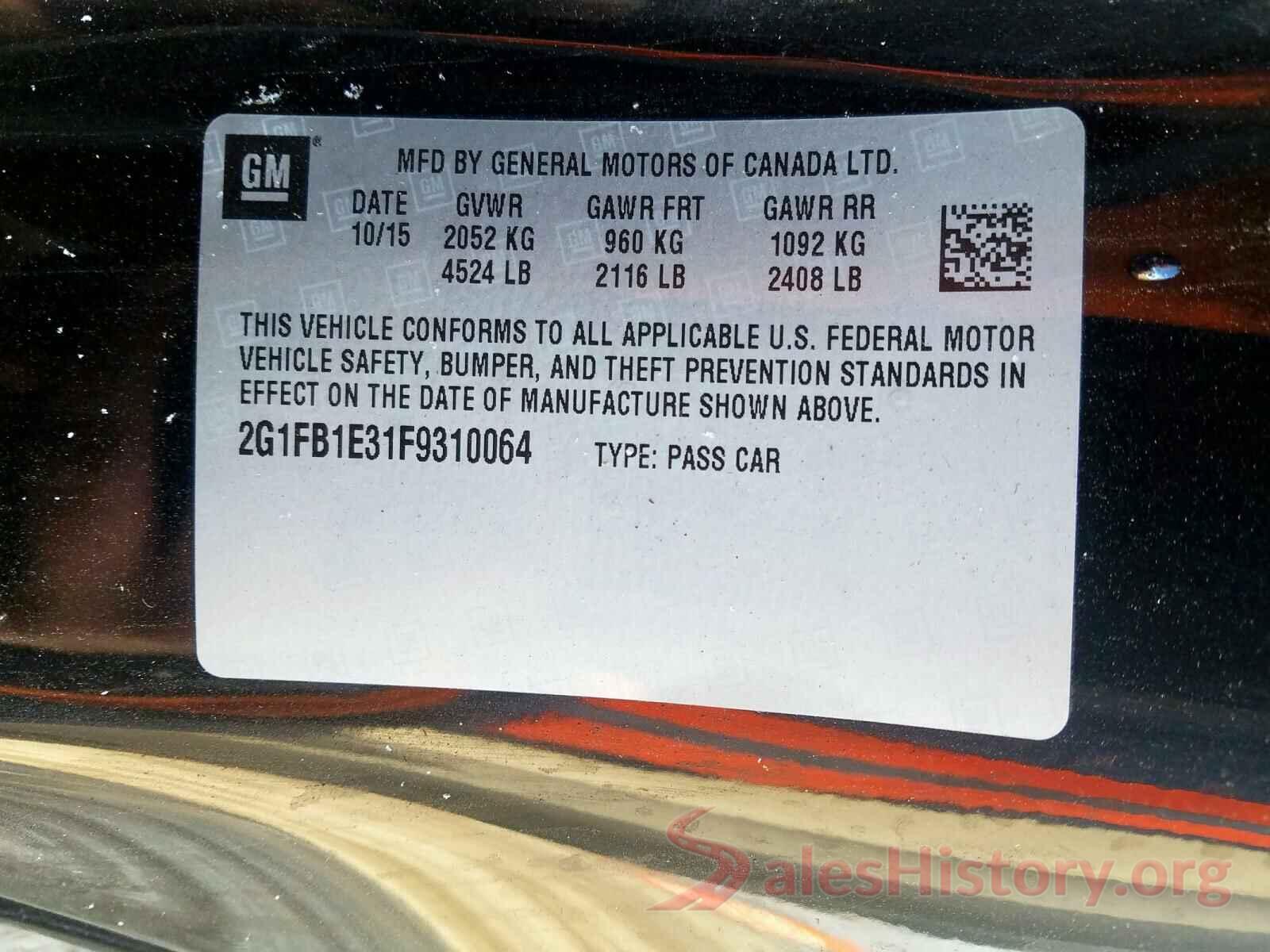 4T1B11HK1KU697350 2015 CHEVROLET CAMARO