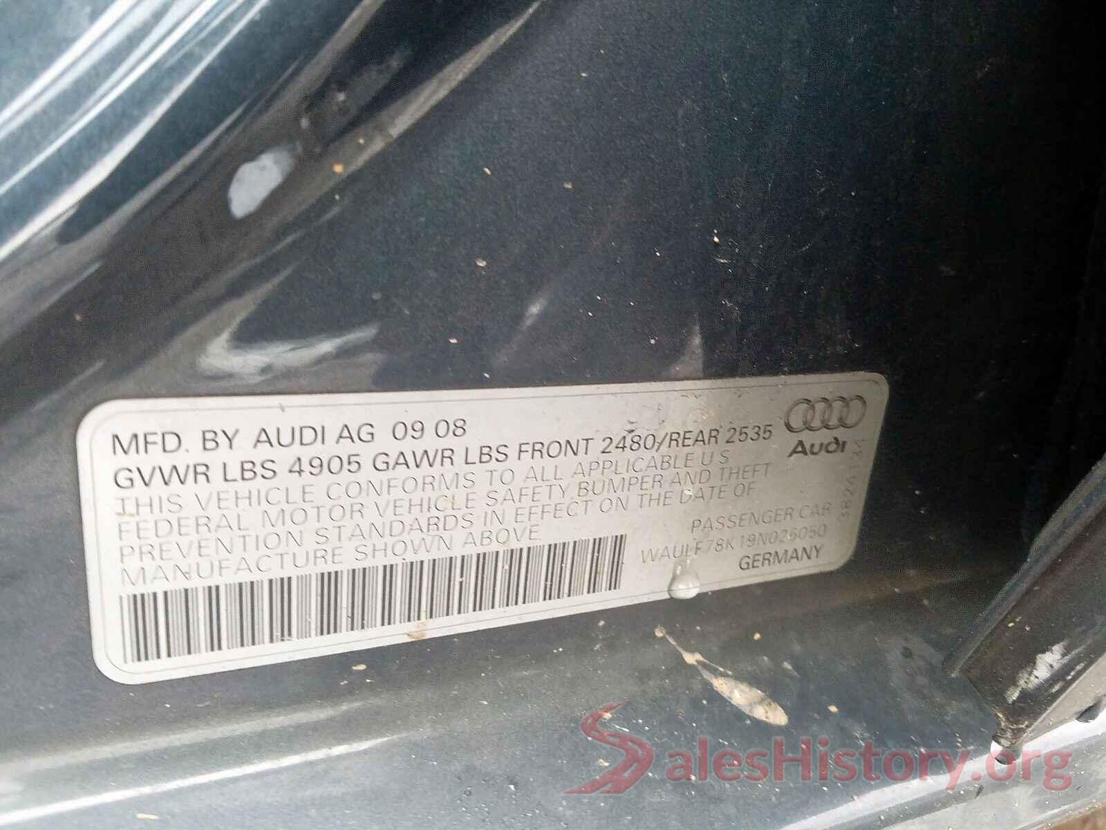 5TFAX5GN2GX060331 2009 AUDI A4