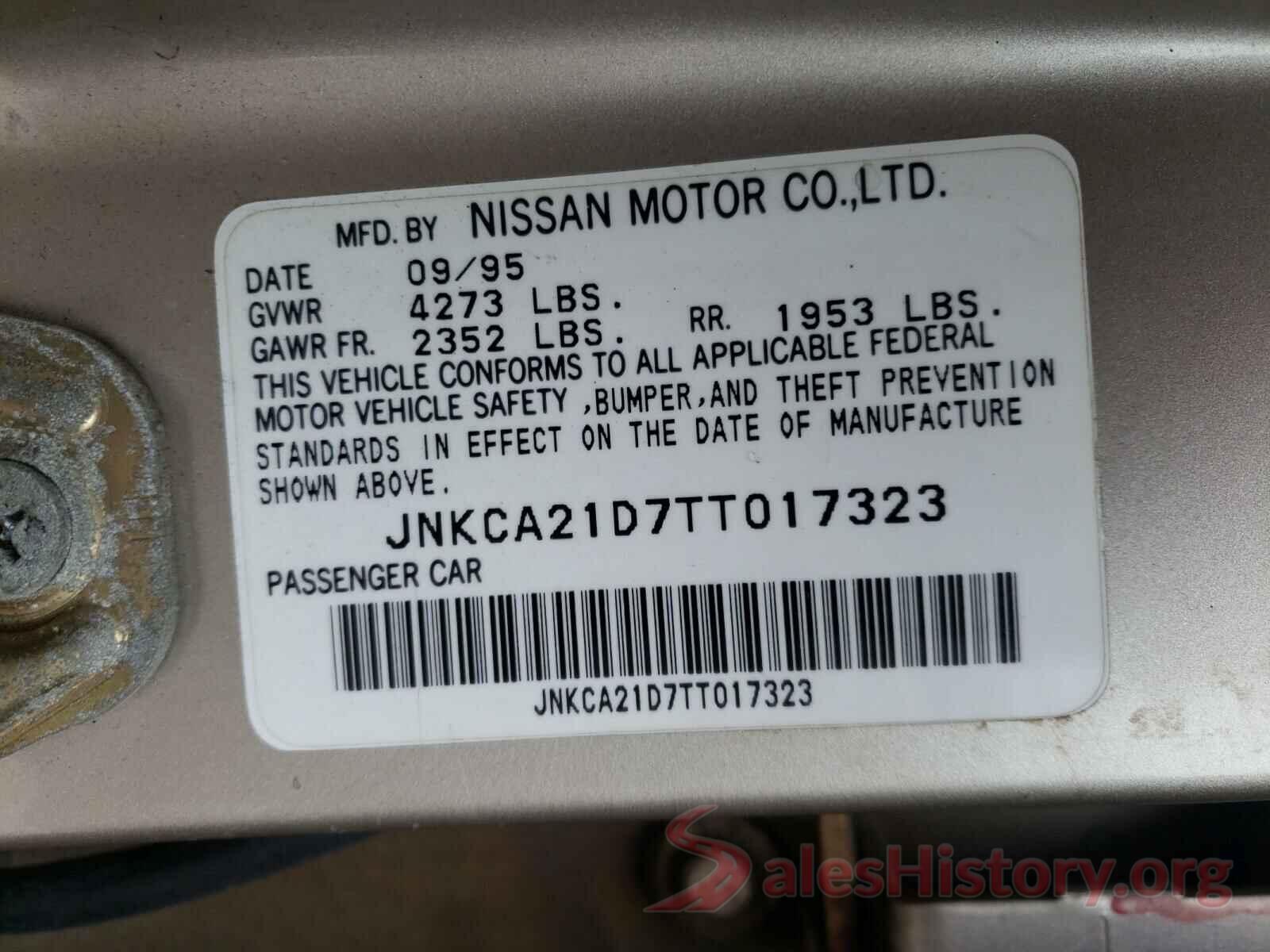 3TMCZ5AN7GM021607 1996 INFINITI I30