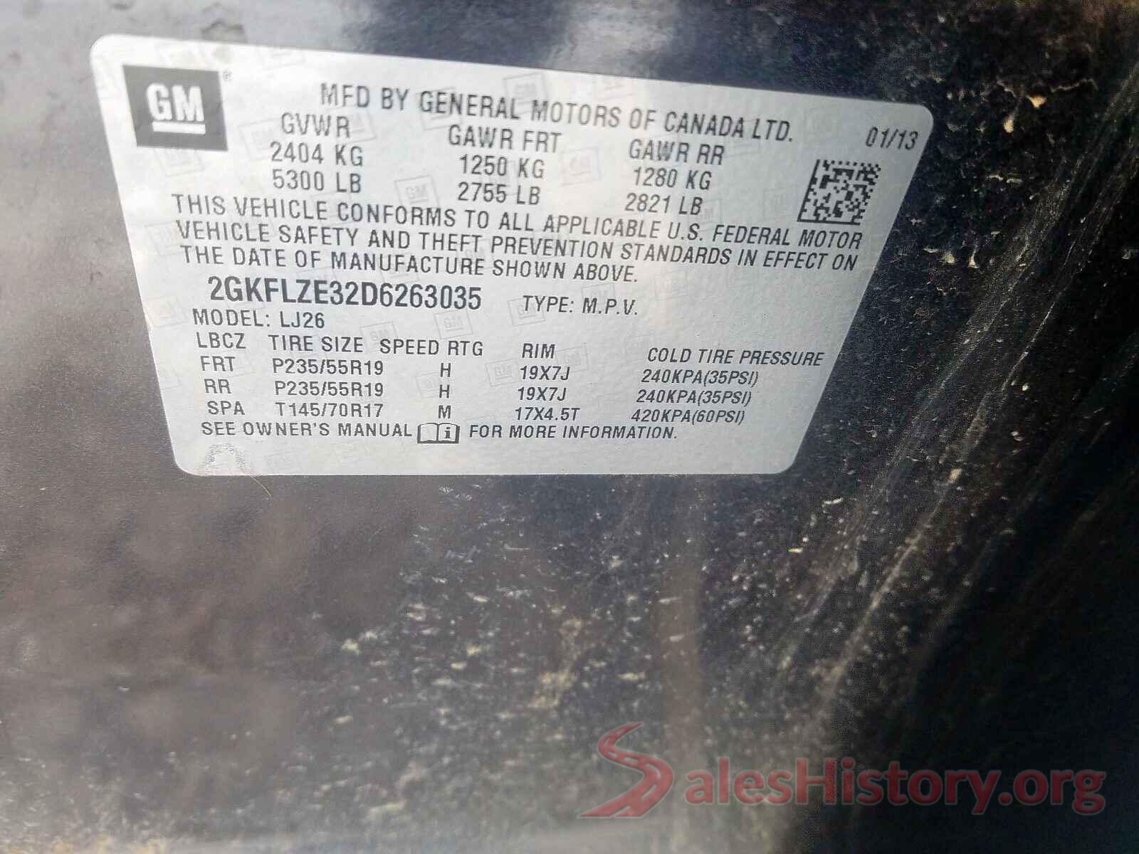 KNMAT2MVXGP706150 2013 GMC TERRAIN