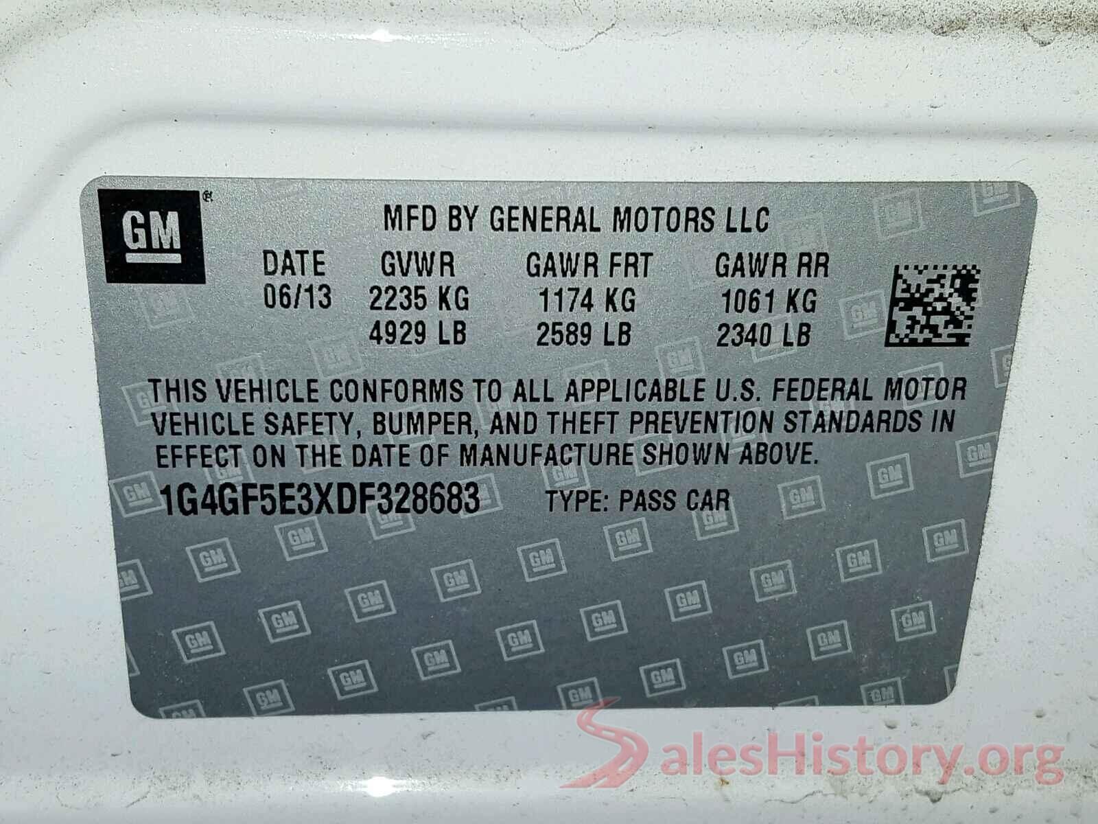 1HGCR2F16HA304018 2013 BUICK LACROSSE