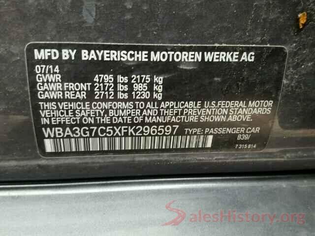 2GNAXUEV8K6114177 2015 BMW 3 SERIES