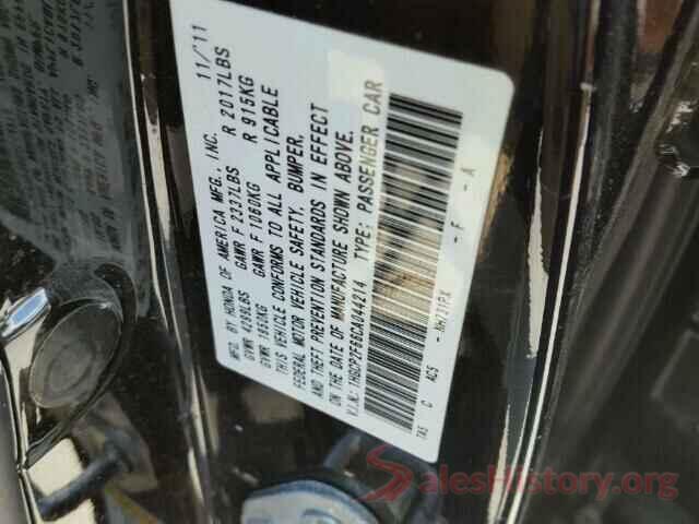 19XFC1F30HE206897 2012 HONDA ACCORD