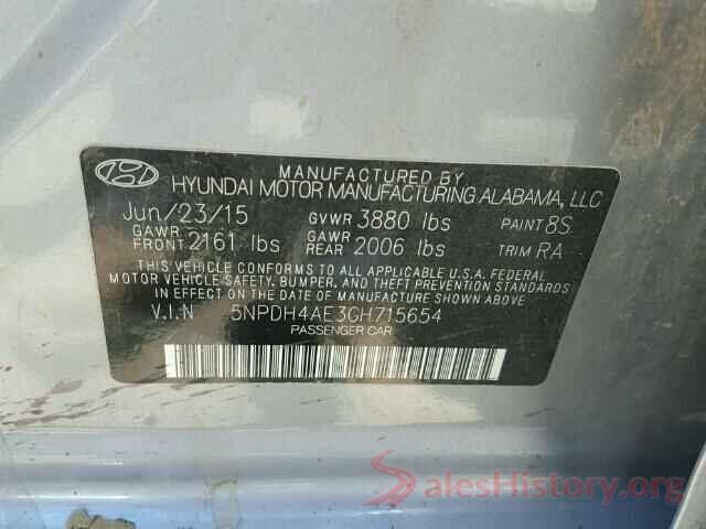 KNDPNCAC3M7905663 2016 HYUNDAI ELANTRA