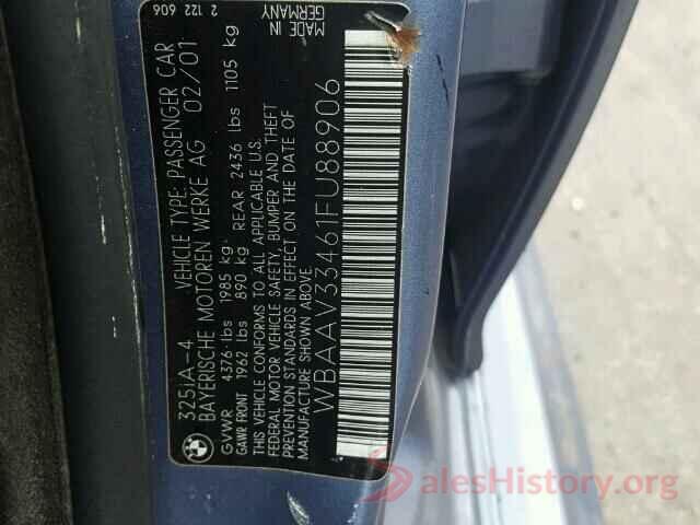 1N6AD0EV9KN758516 2001 BMW 3 SERIES