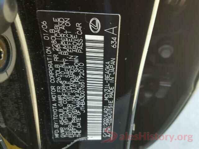 JTEBU5JR3J5525285 2006 LEXUS ES330