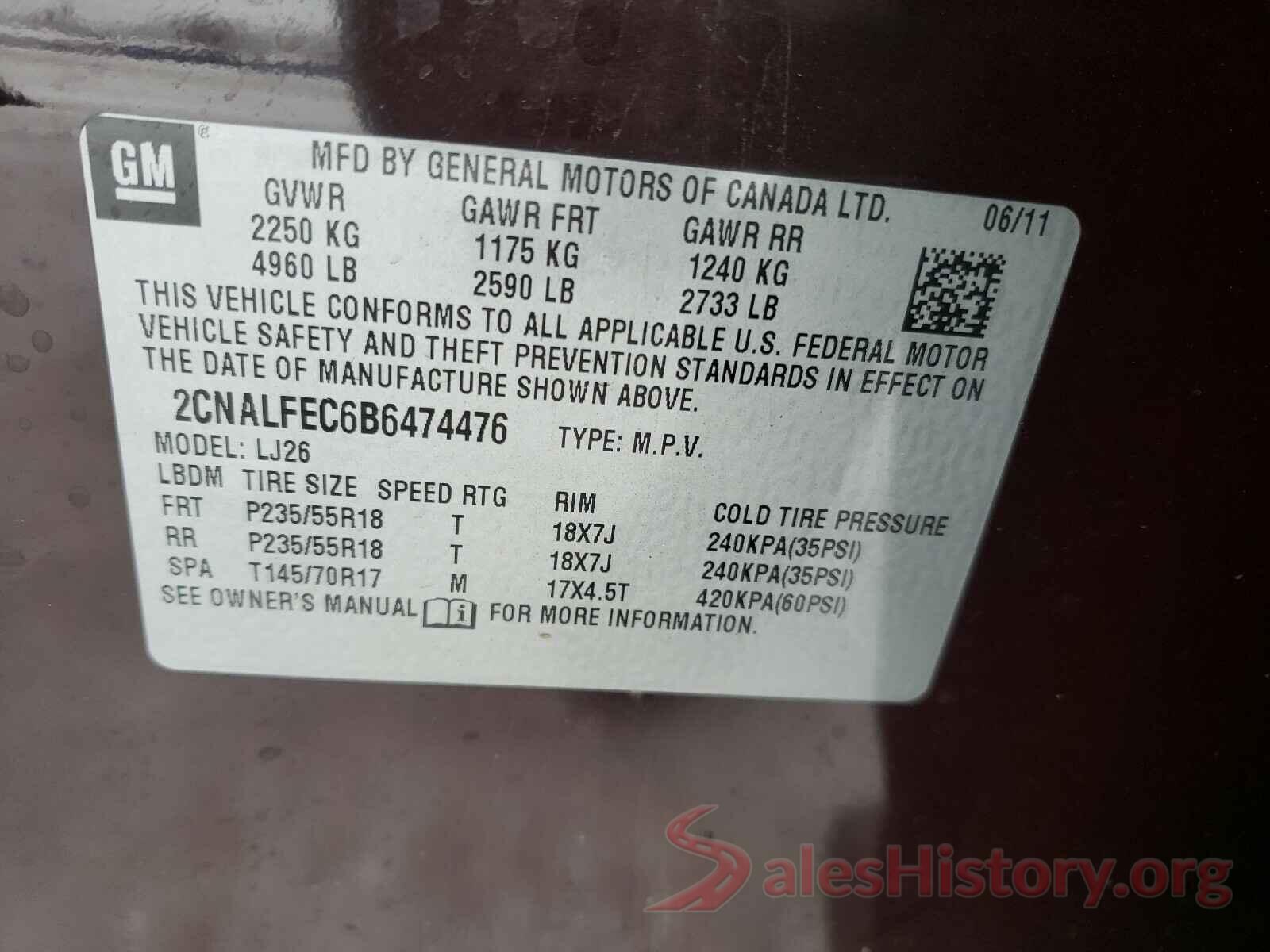 JTNB11HKXJ3050353 2011 CHEVROLET EQUINOX