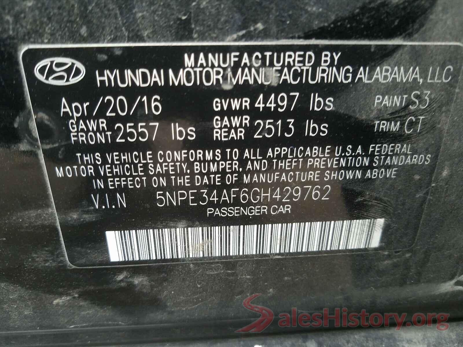 5NPE34AF6GH429762 2016 HYUNDAI SONATA