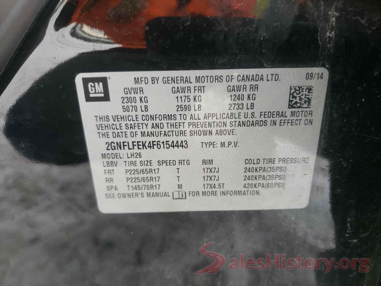 5XYPG4A31LG639237 2015 CHEVROLET EQUINOX