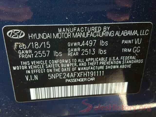 ZACCJAAB7HPF48034 2015 HYUNDAI SONATA