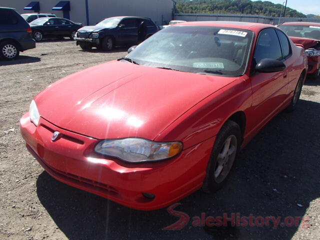 WD3FF1CD1KT013834 2001 CHEVROLET MONTECARLO