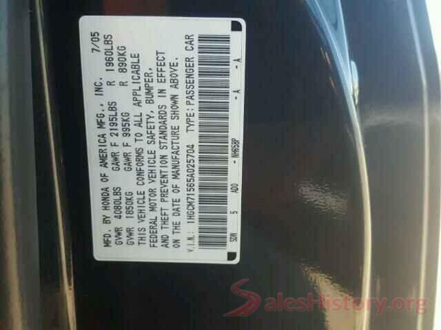 19XFC2F56HE222061 2005 HONDA ACCORD