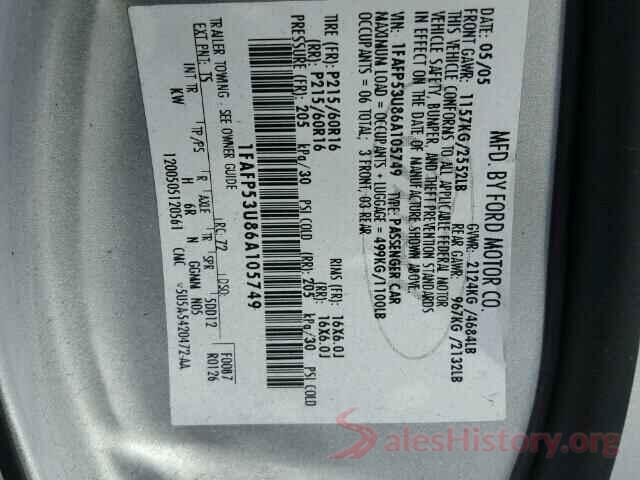 5XXGT4L36JG190096 2006 FORD TAURUS