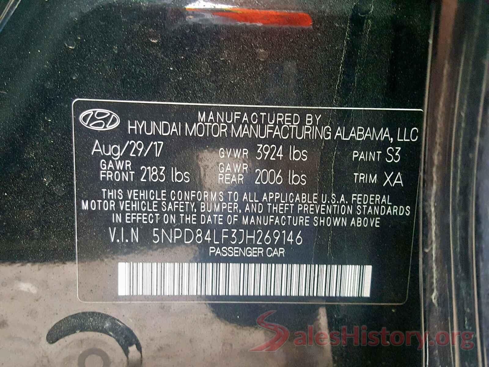 ML32A3HJ9KH012661 2018 HYUNDAI ELANTRA