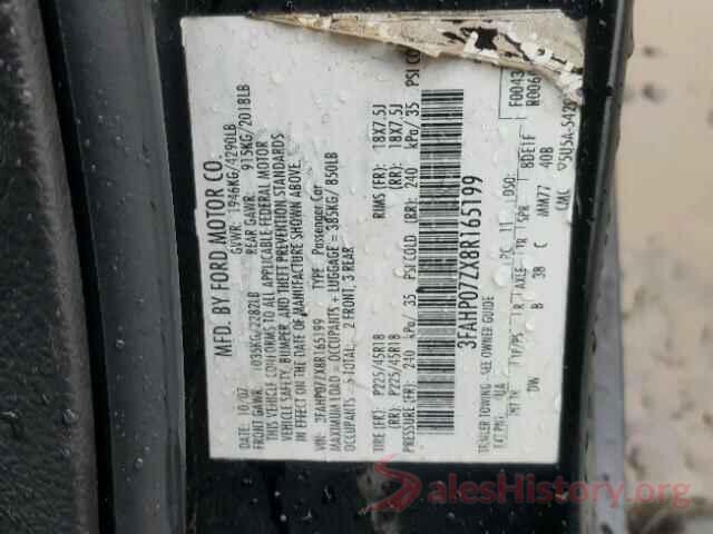 5FNYF6H56JB017280 2008 FORD FUSION