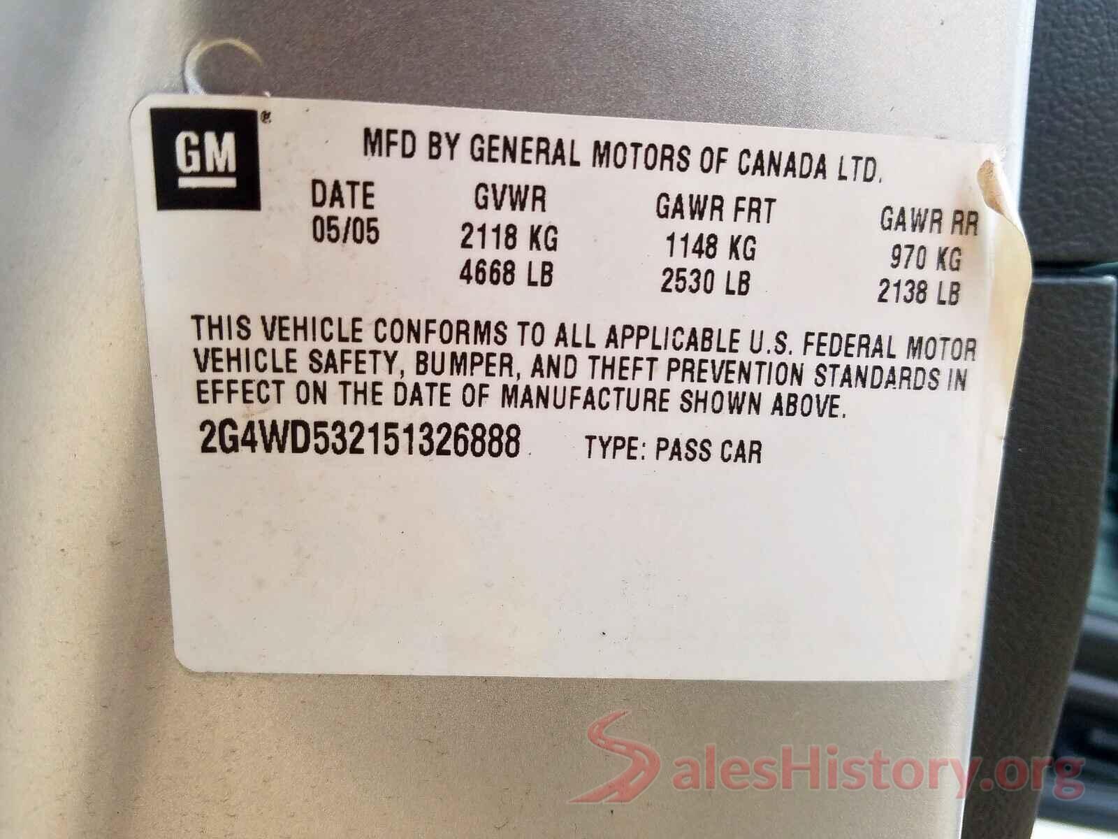 58ABZ1B17KU022040 2005 BUICK LACROSSE