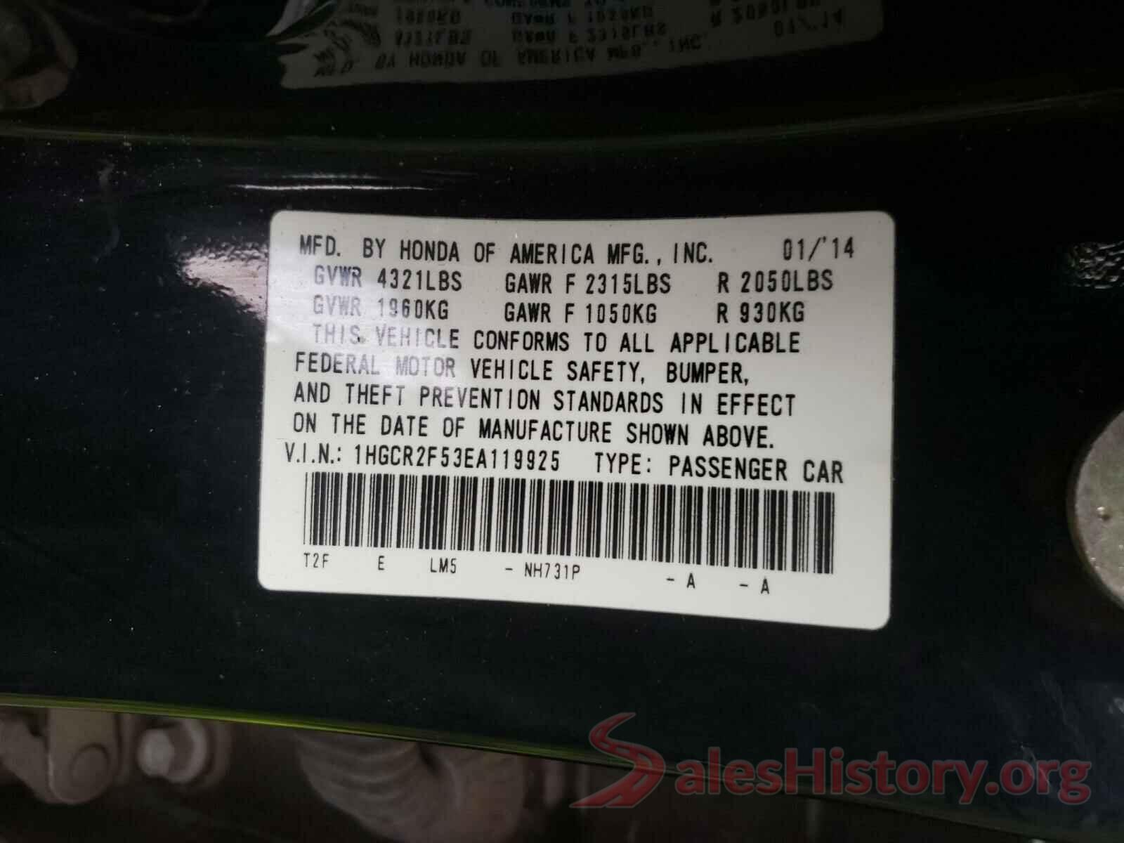 3N1AB7AP1JY278483 2014 HONDA ACCORD