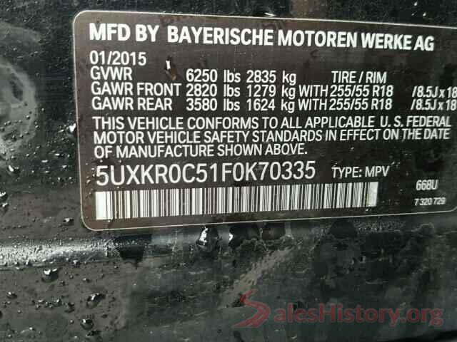 1GCPYBEK6LZ310361 2015 BMW X5