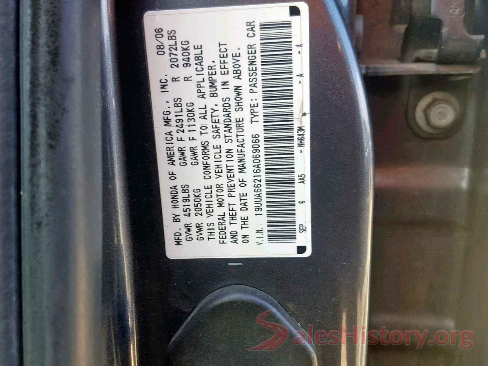 3VW267AJ6GM351541 2006 ACURA 3.2 TL