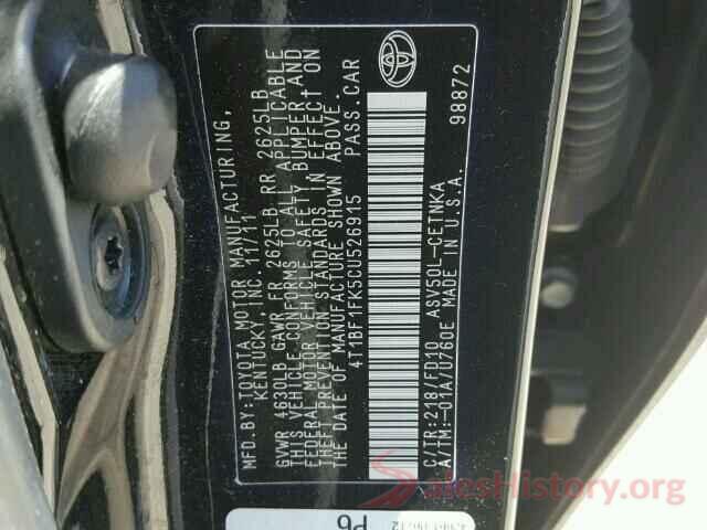 4T1BF1FK3GU133064 2012 TOYOTA CAMRY