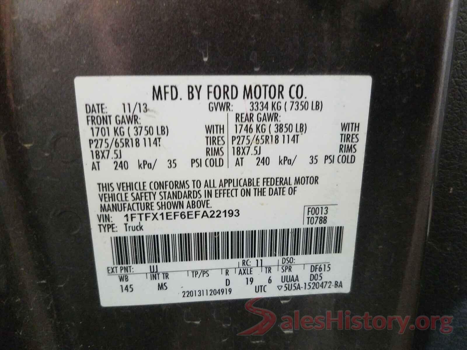 JF2SKAWCXKH429758 2014 FORD F150