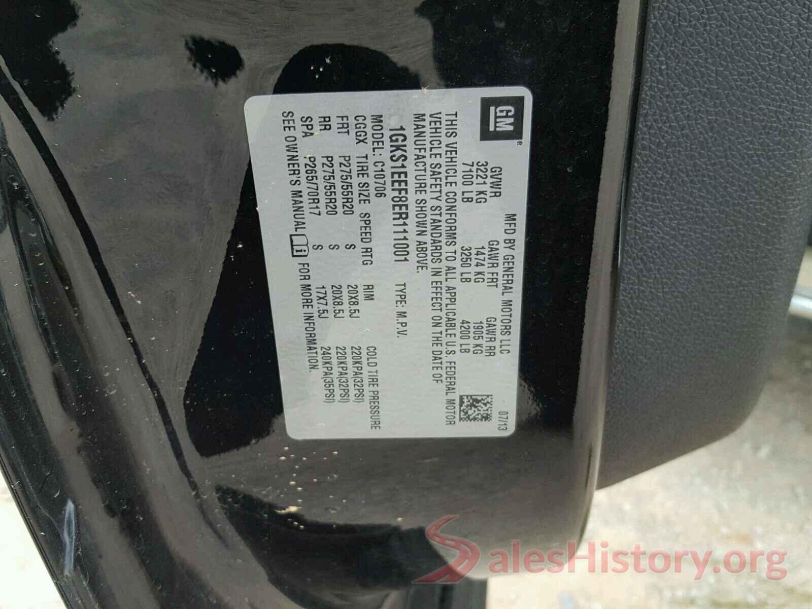 19XFC2F55GE200938 2014 GMC YUKON