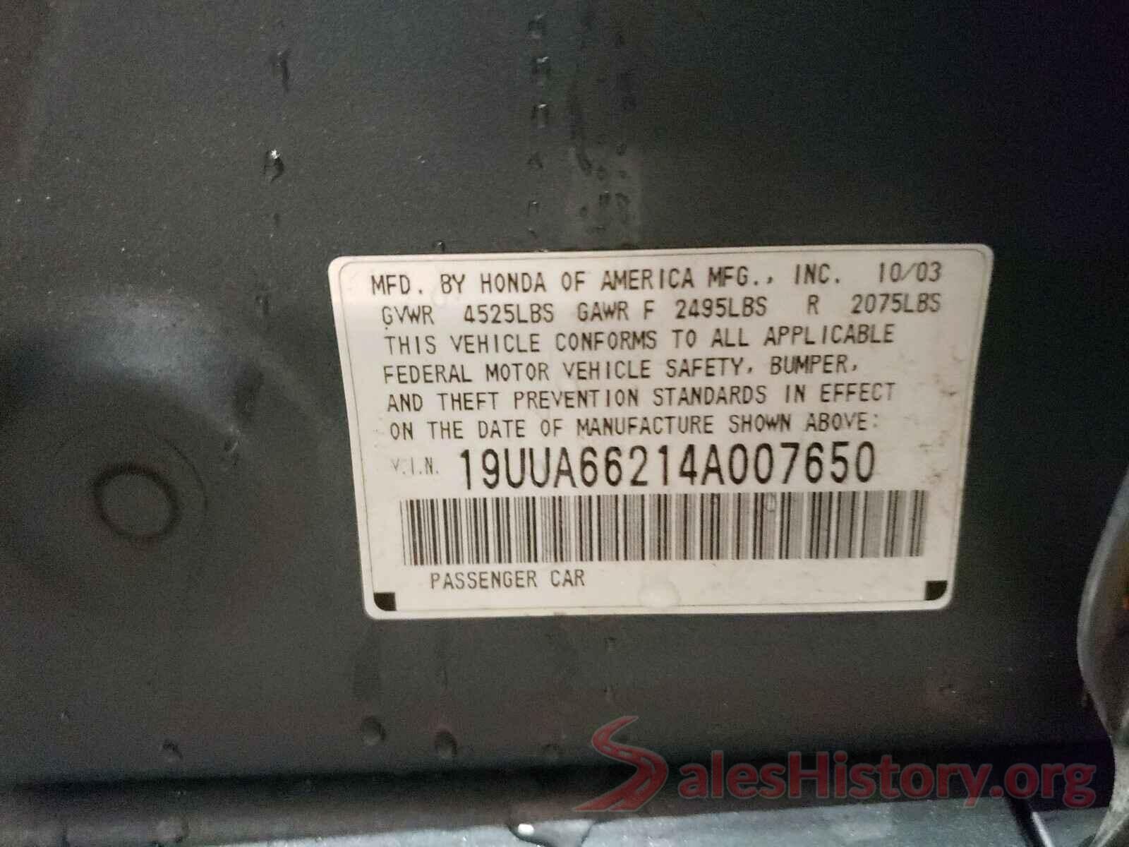 5N1DR2MM3KC640314 2004 ACURA TL