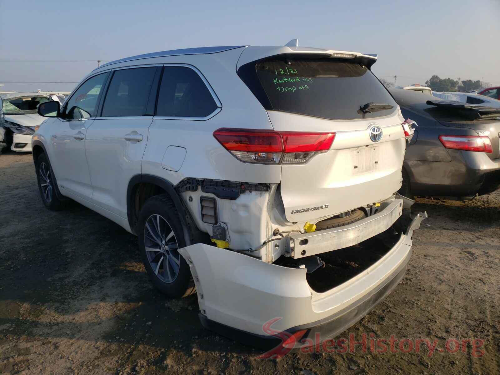 5TDJGRFH8JS037264 2018 TOYOTA HIGHLANDER