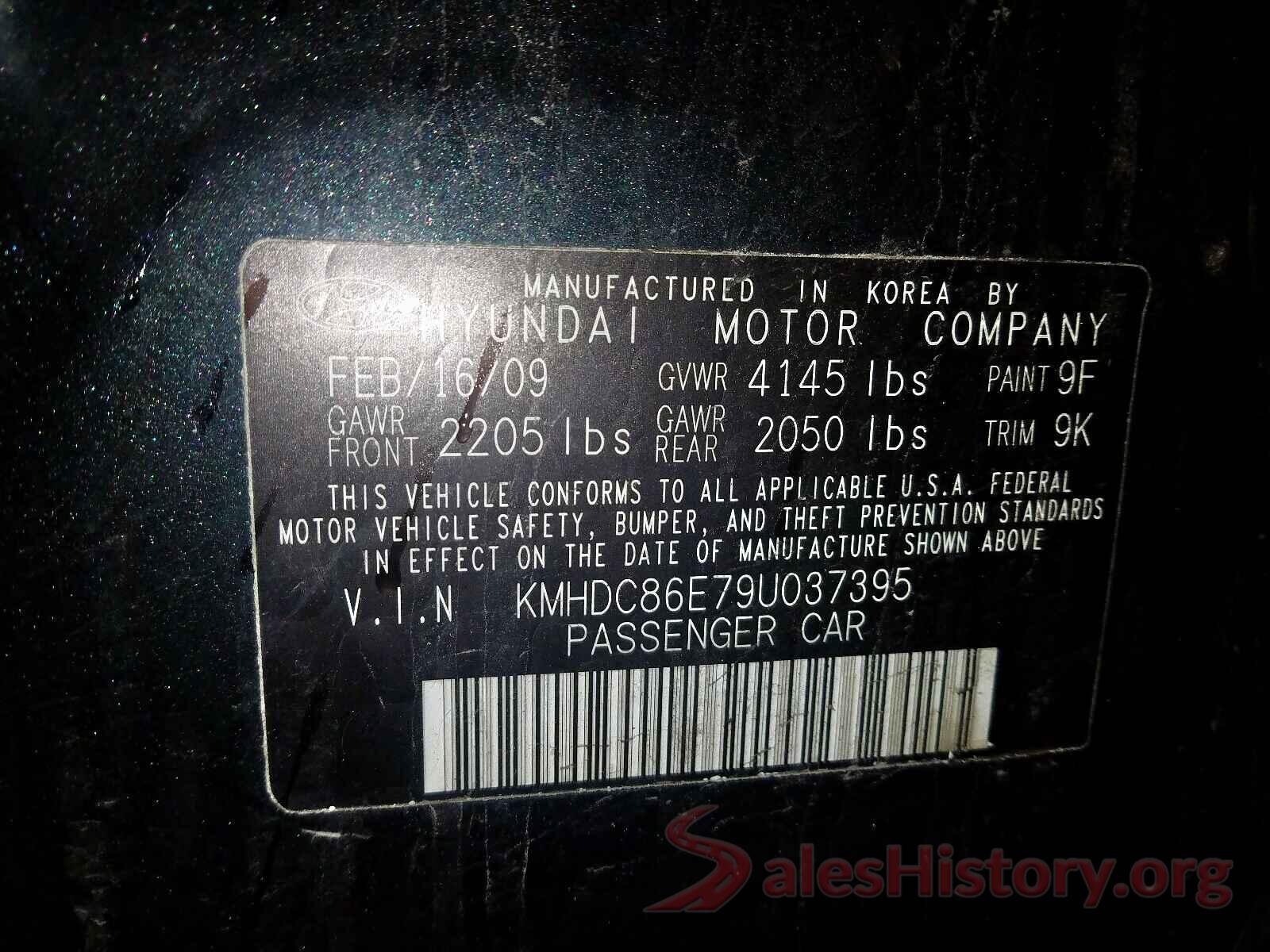 1N4AA6CV8LC360363 2009 HYUNDAI ELANTRA