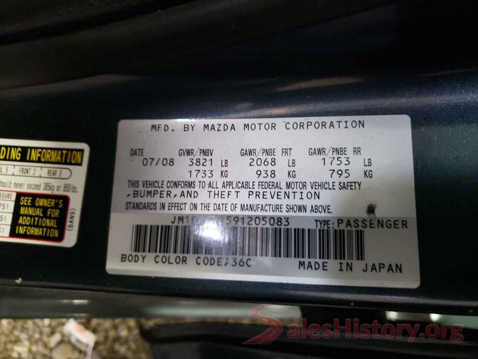 5TDJKRFH5GS281462 2009 MAZDA 3