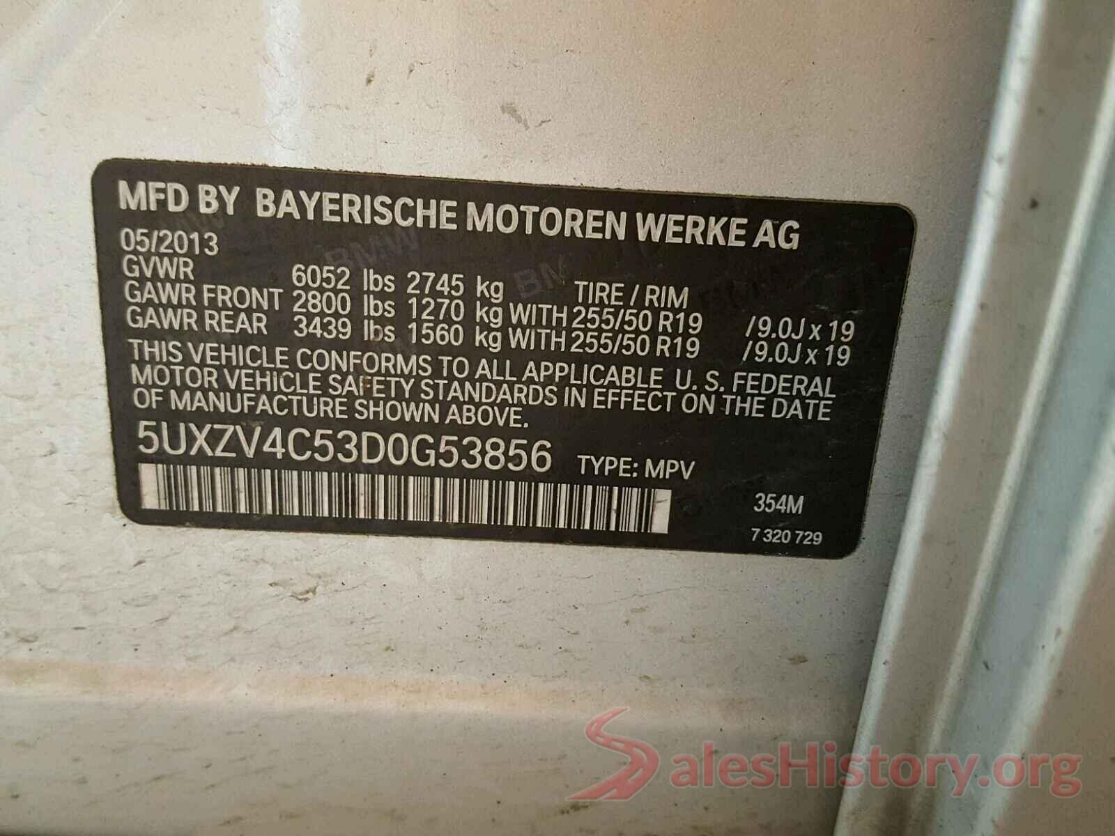 4JGFB5KBXLA255281 2013 BMW X5