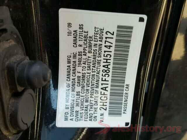 2T3RFREV6JW709981 2010 HONDA CIVIC