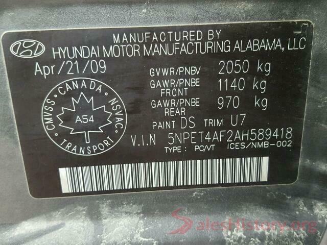 3N1AB7AP4GY302753 2010 HYUNDAI SONATA