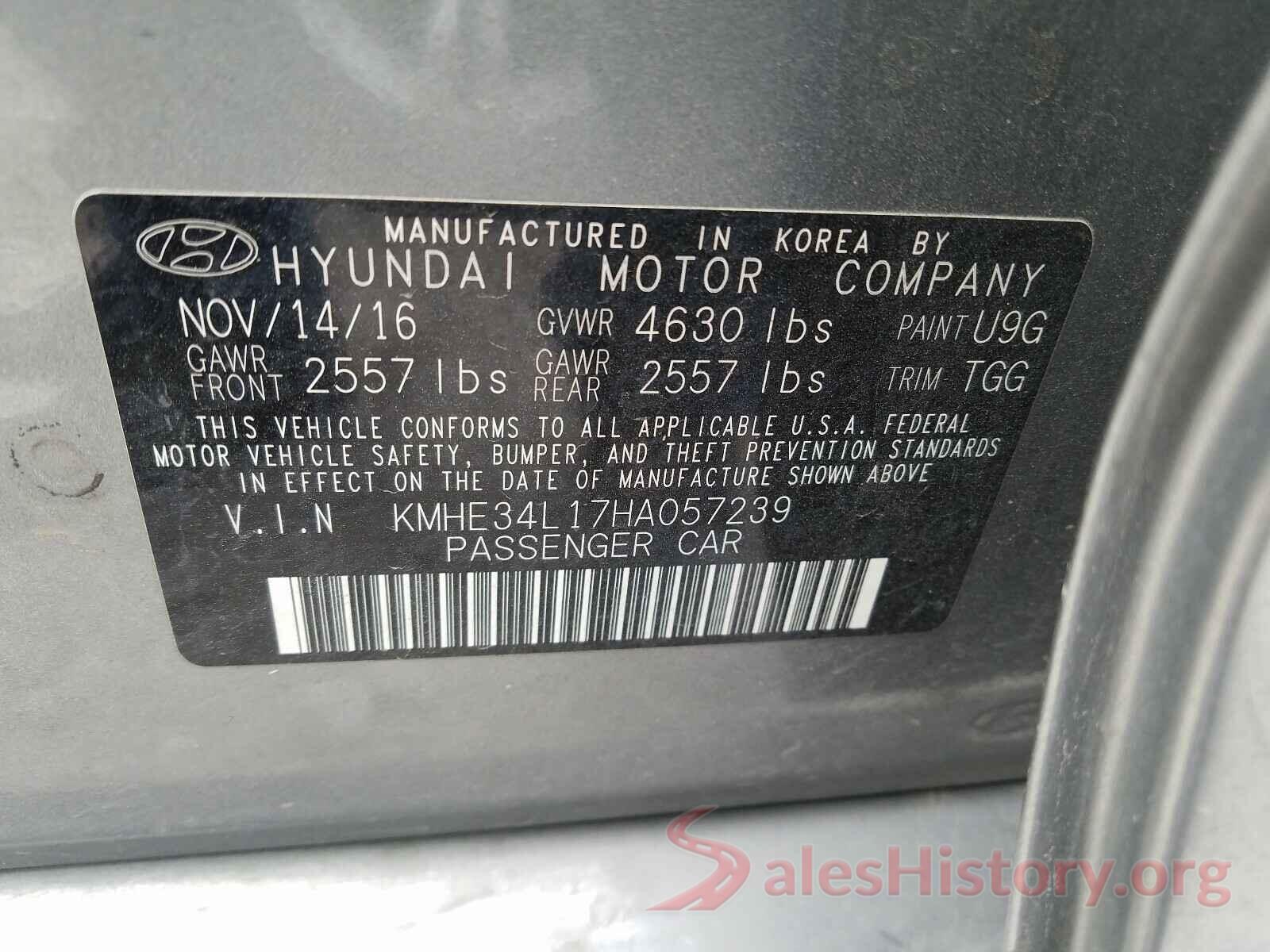 KMHE34L17HA057239 2017 HYUNDAI SONATA