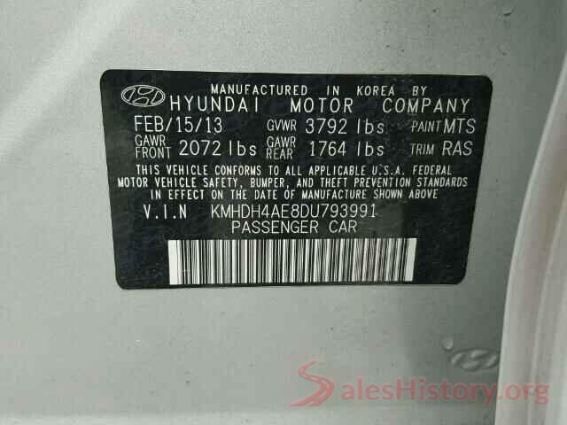 5YFBURHEXGP485247 2013 HYUNDAI ELANTRA