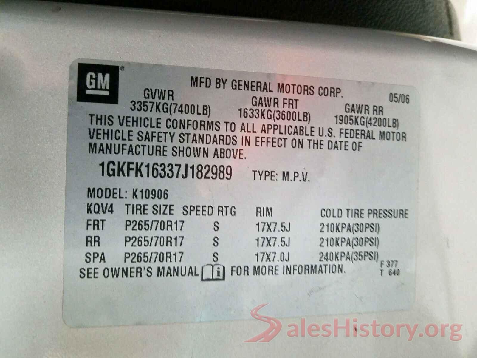 3N1AB7AP3KL611250 2007 GMC YUKON XL K