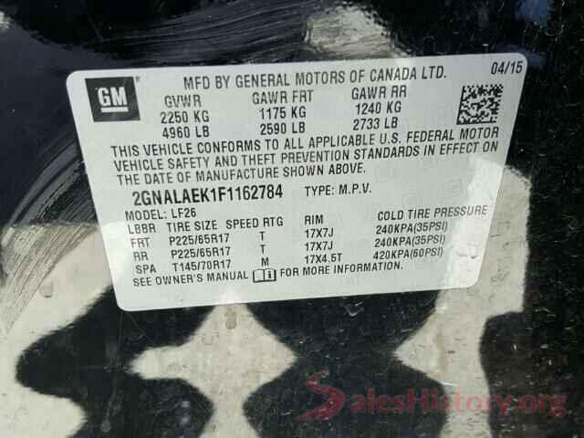 2HGFC4B60KH301247 2015 CHEVROLET EQUINOX